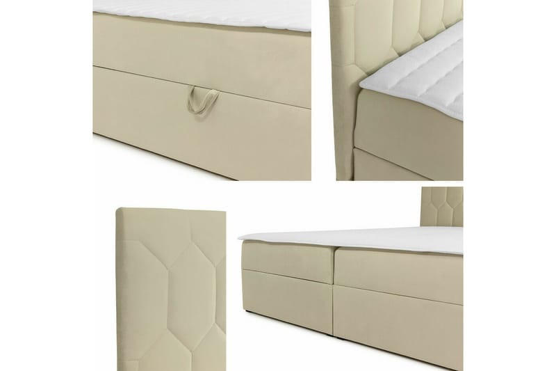Boisdale Sengeramme 160x200 cm - Beige - Møbler - Senge - Sengeramme & sengestel