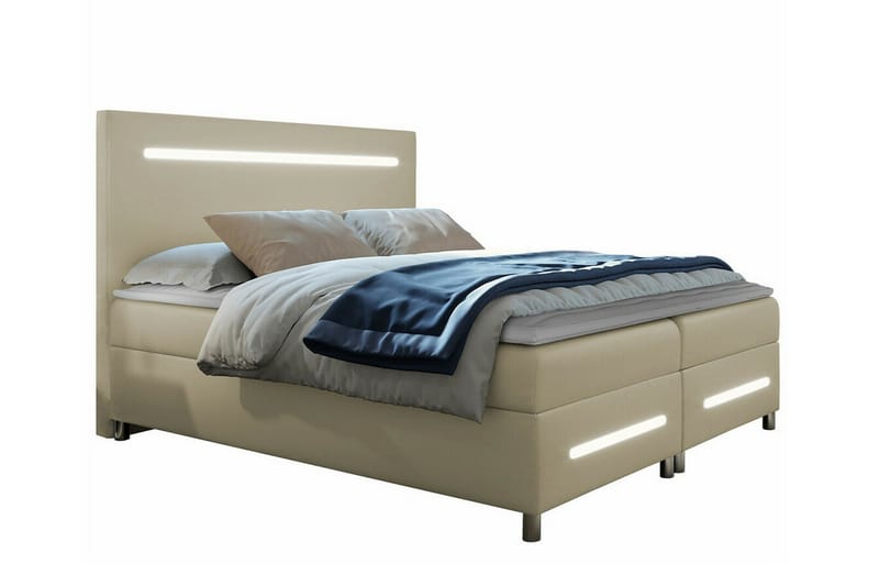 Boisdale Sengeramme 160x200 cm - Beige - Møbler - Senge - Sengeramme & sengestel