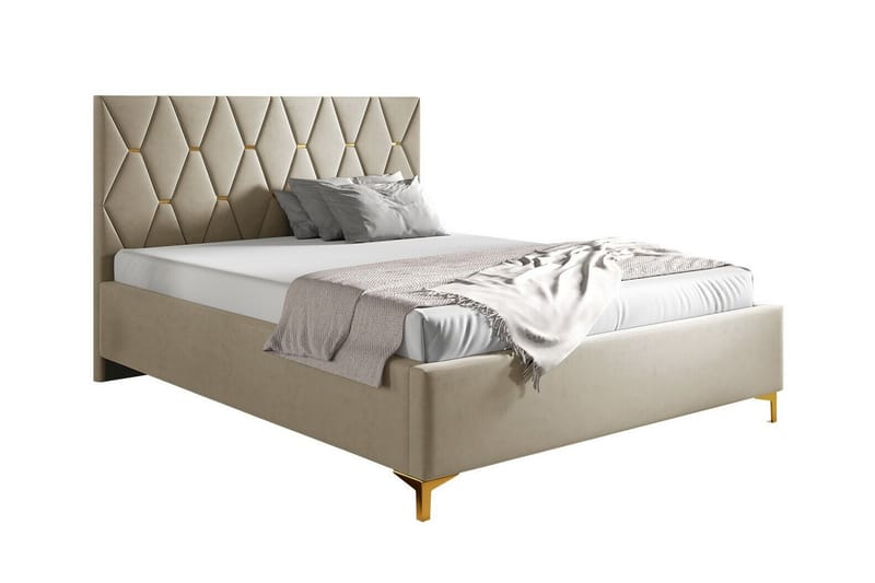 Boisdale Sengeramme 160x200 cm - Beige - Sengeramme & sengestel