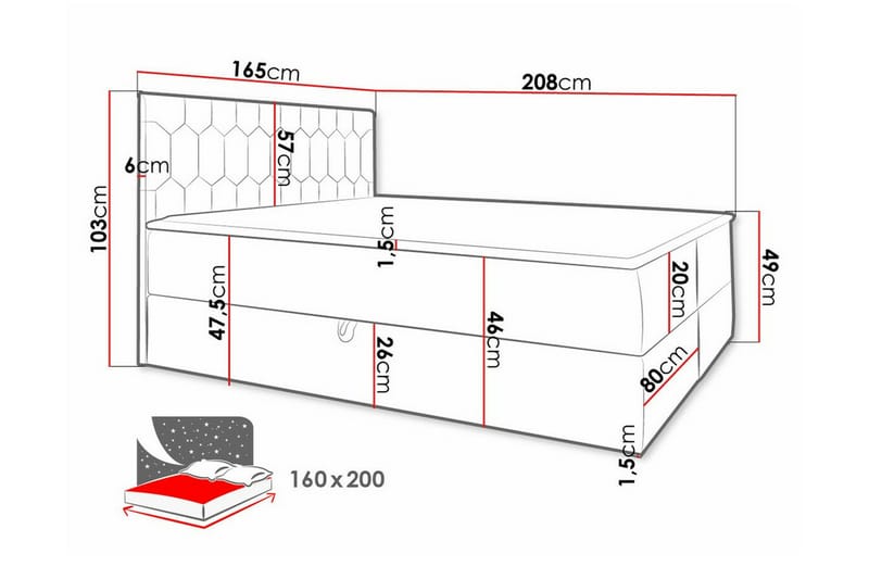 Boisdale Sengeramme 160x200 cm - Brun - Sengeramme & sengestel