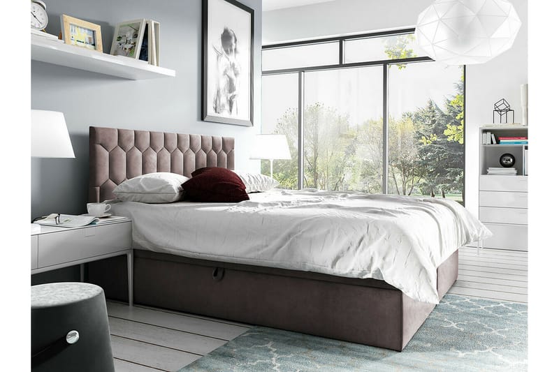 Boisdale Sengeramme 160x200 cm - Brun - Møbler - Senge - Sengeramme & sengestel