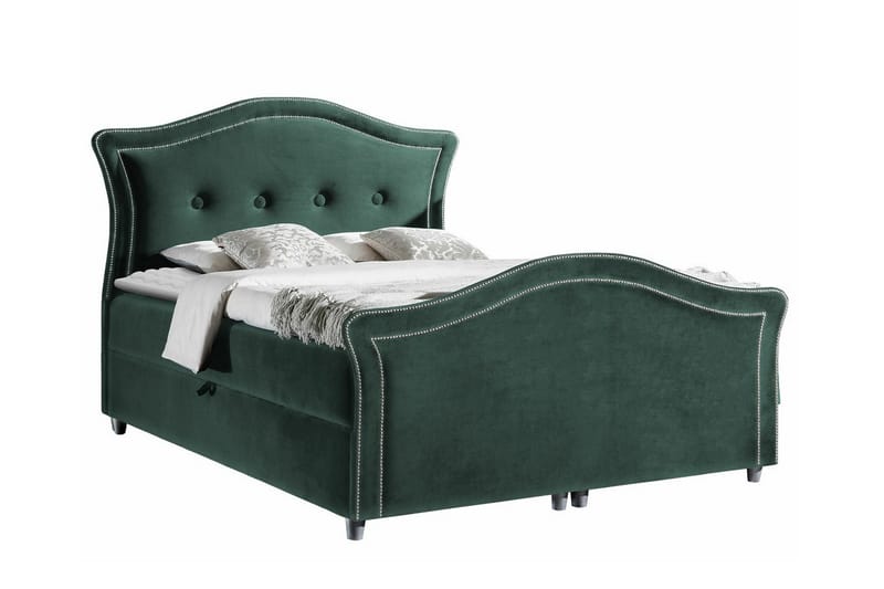 Boisdale Sengeramme 160x200 cm - Grøn - Møbler - Senge - Sengeramme & sengestel