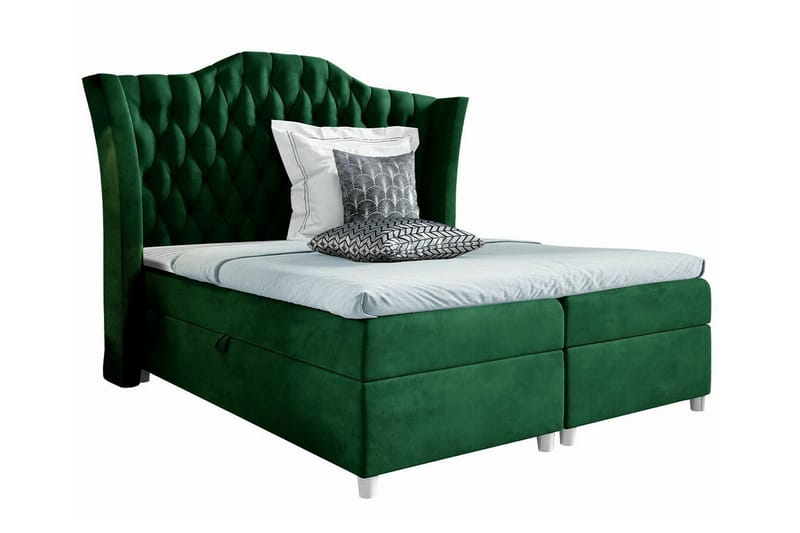 Boisdale Sengeramme 160x200 cm - Grøn - Møbler - Senge - Sengeramme & sengestel