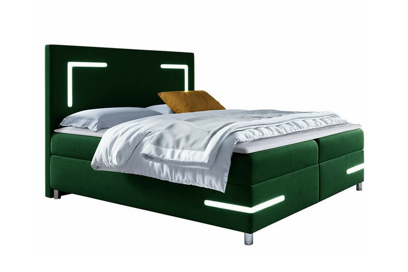 Boisdale Sengeramme 160x200 cm - Grøn - Møbler - Senge - Sengeramme & sengestel