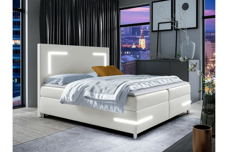 Boisdale Sengeramme 160x200 cm - Hvid - Møbler - Senge - Sengeramme & sengestel