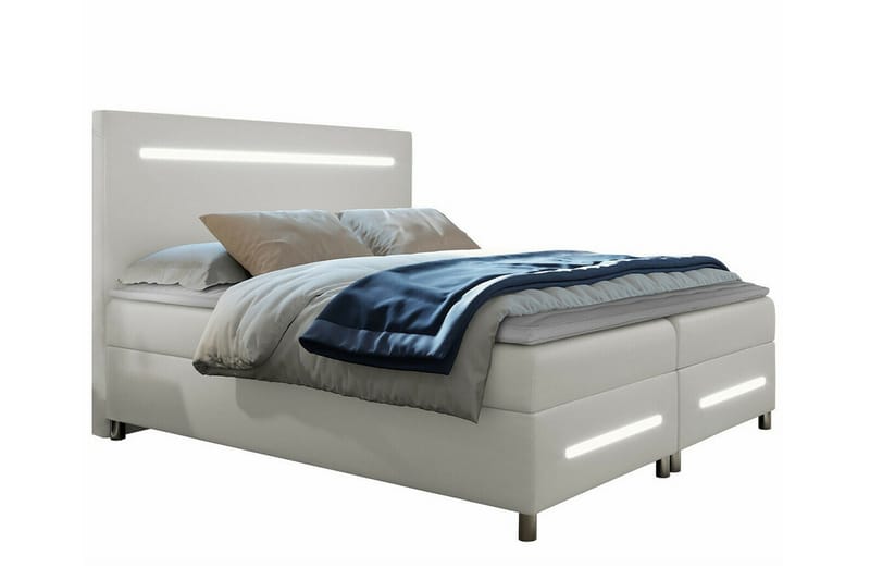 Boisdale Sengeramme 160x200 cm - Hvid - Sengeramme & sengestel