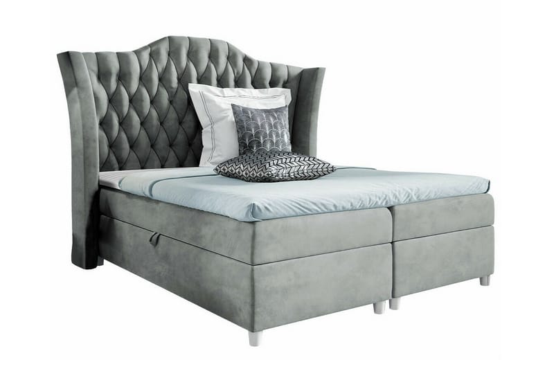 Boisdale Sengeramme 160x200 cm - Lysegrå - Møbler - Senge - Sengeramme & sengestel
