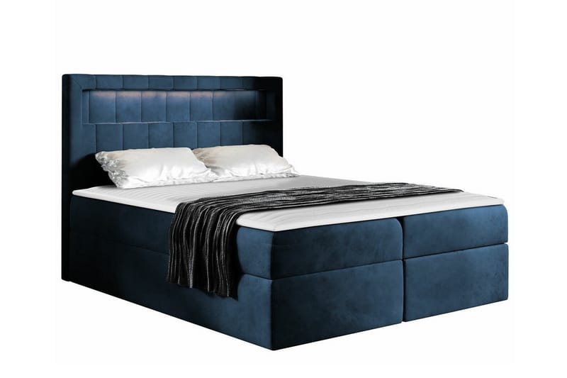 Boisdale Sengeramme 160x200 cm - Mørkeblå - Møbler - Senge - Sengeramme & sengestel