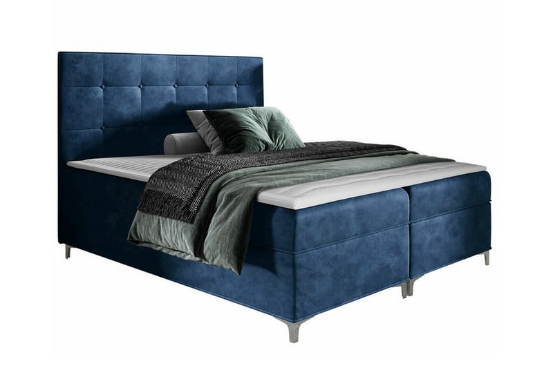 Boisdale Sengeramme 160x200 cm - Mørkeblå - Møbler - Senge - Sengeramme & sengestel