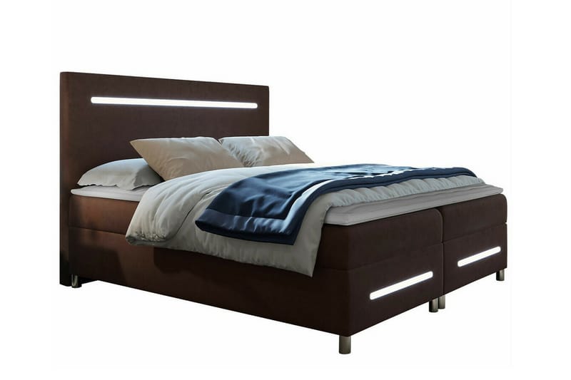 Boisdale Sengeramme 160x200 cm - Mørkebrun - Møbler - Senge - Sengeramme & sengestel