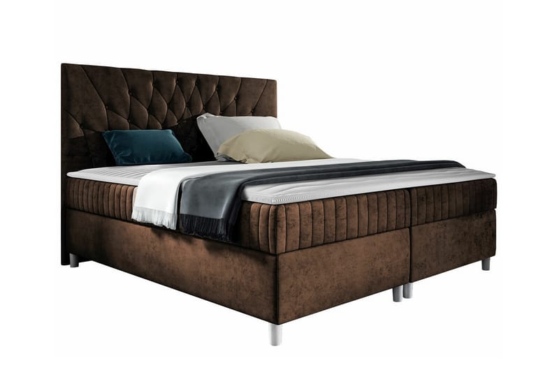 Boisdale Sengeramme 160x200 cm - Mørkebrun - Møbler - Senge - Sengeramme & sengestel
