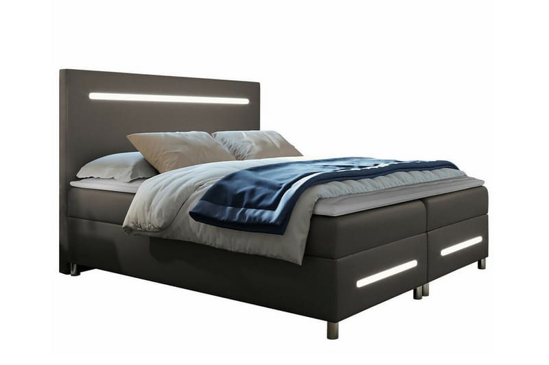 Boisdale Sengeramme 160x200 cm - Mørkegrå - Møbler - Senge - Sengeramme & sengestel