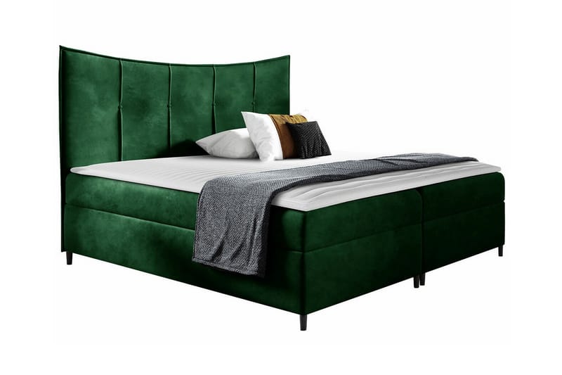 Boisdale Sengeramme 160x200 cm - Mørkegrøn - Møbler - Senge - Sengeramme & sengestel