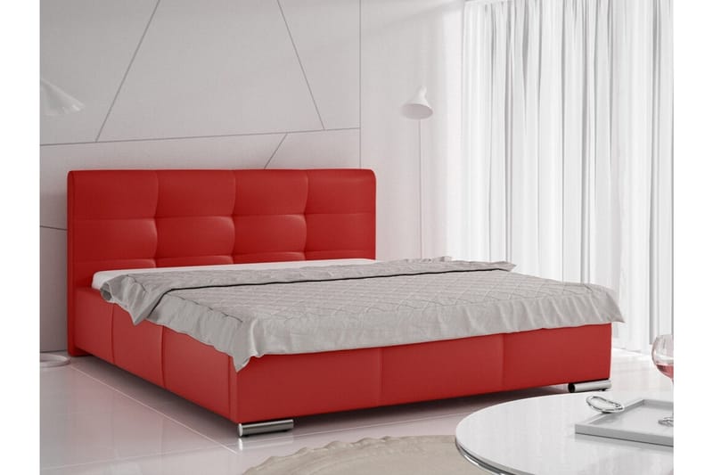 Boisdale Sengeramme 160x200 cm - Rød - Møbler - Senge - Sengeramme & sengestel