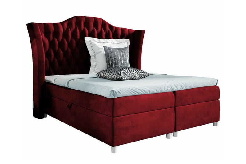 Boisdale Sengeramme 160x200 cm - Rød - Møbler - Senge - Sengeramme & sengestel