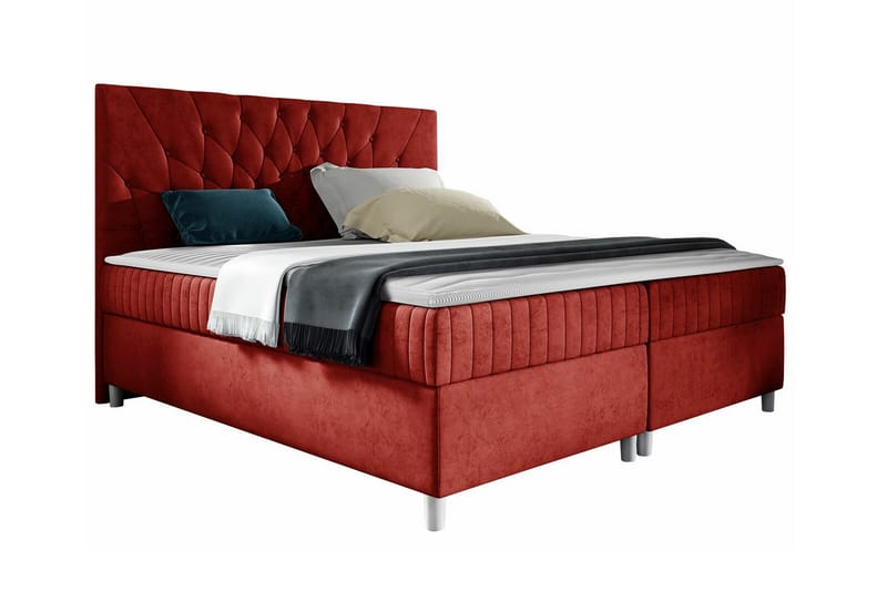 Boisdale Sengeramme 160x200 cm - Rød - Møbler - Senge - Sengeramme & sengestel