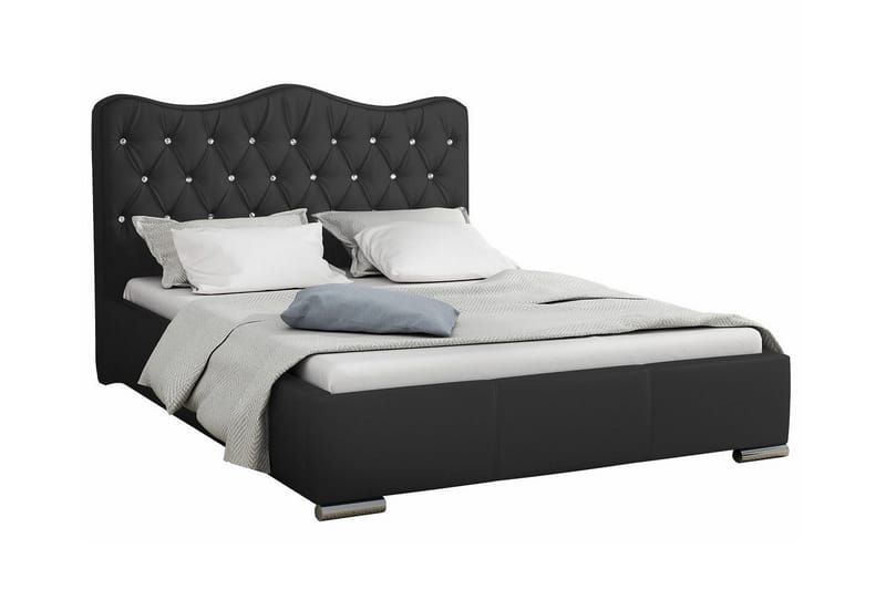 Boisdale Sengeramme 160x200 cm - Sort - Sengeramme & sengestel