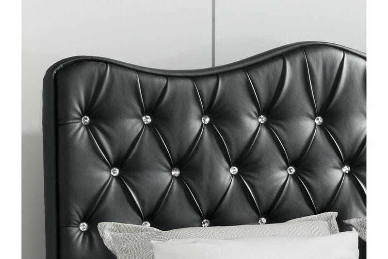 Boisdale Sengeramme 160x200 cm - Sort - Møbler - Senge - Sengeramme & sengestel