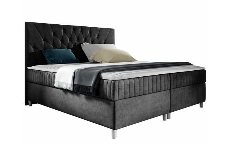 Boisdale Sengeramme 160x200 cm - Sort - Møbler - Senge - Sengeramme & sengestel