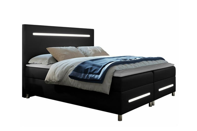 Boisdale Sengeramme 160x200 cm - Sort - Møbler - Senge - Sengeramme & sengestel
