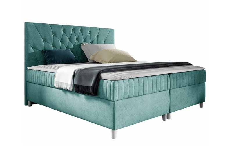 Boisdale Sengeramme 160x200 cm - Turkis - Møbler - Senge - Sengeramme & sengestel