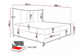 Boisdale Sengeramme 160x200 cm - Møbler - Senge - Sengeramme & sengestel