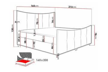 Boisdale Sengeramme 160x200 cm - Møbler - Senge - Sengeramme & sengestel