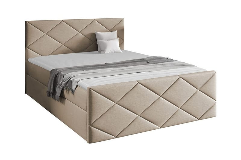 Boisdale Sengeramme 180x200 cm - Beige - Sengeramme & sengestel