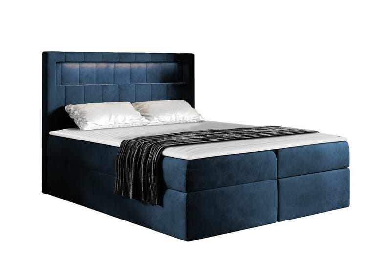 Boisdale Sengeramme 180x200 cm - Blå - Møbler - Senge - Sengeramme & sengestel