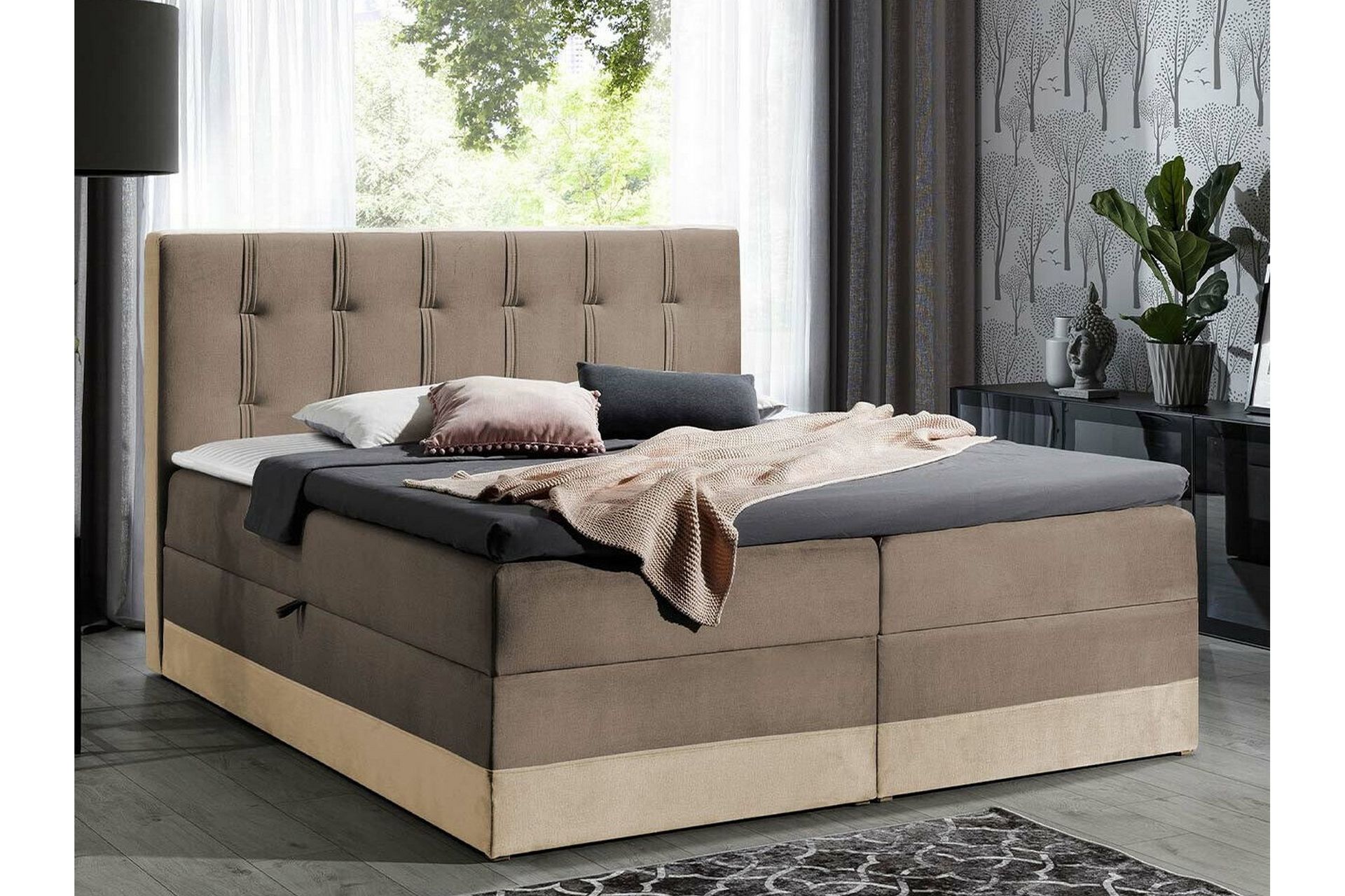 Boisdale Sengeramme 180x200 cm - Brun - Møbler - Senge - Sengeramme & sengestel