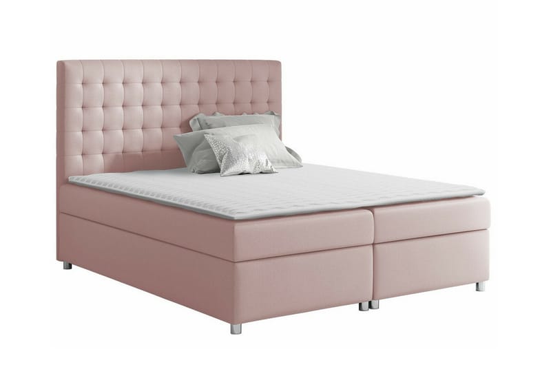 Boisdale Sengeramme 180x200 cm - Lyserød - Møbler - Senge - Sengeramme & sengestel