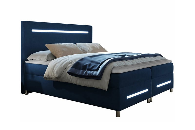 Boisdale Sengeramme 180x200 cm - Mørkeblå - Sengeramme & sengestel