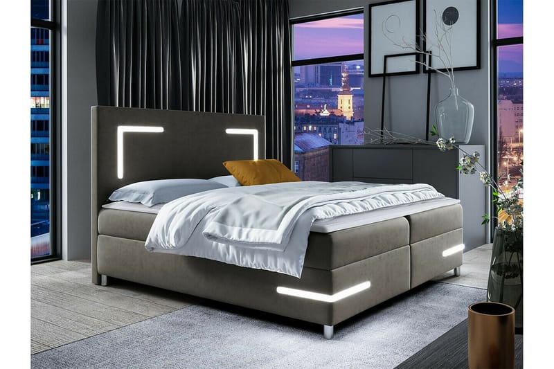 Boisdale Sengeramme 180x200 cm - Mørkegrå - Møbler - Senge - Sengeramme & sengestel