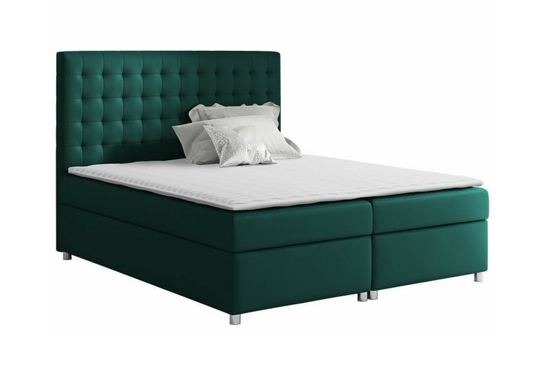 Boisdale Sengeramme 180x200 cm - Mørkegrøn - Møbler - Senge - Sengeramme & sengestel