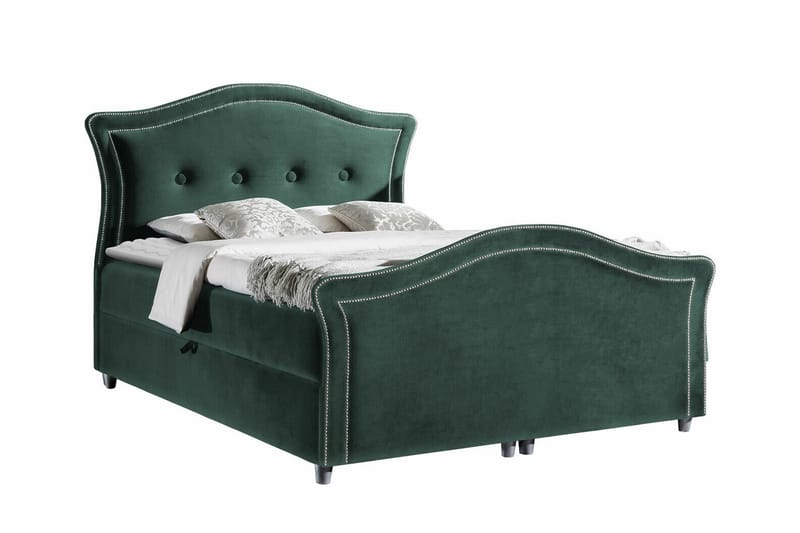 Boisdale Sengeramme 180x200 cm - Mørkegrøn - Møbler - Senge - Sengeramme & sengestel