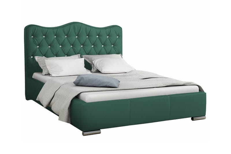 Boisdale Sengeramme 180x200 cm - Mørkegrøn - Møbler - Senge - Sengeramme & sengestel