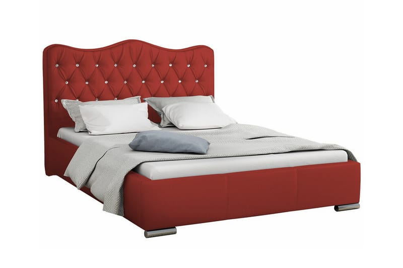 Boisdale Sengeramme 180x200 cm - Rød - Møbler - Senge - Sengeramme & sengestel