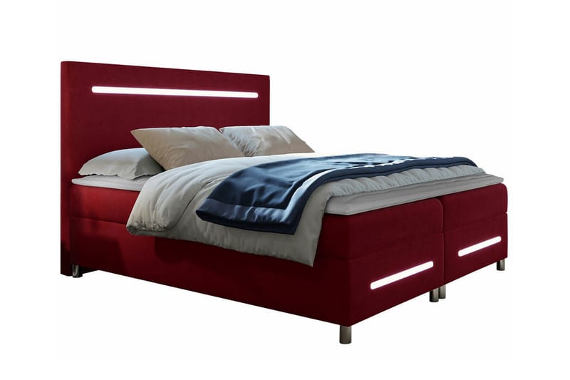 Boisdale Sengeramme 180x200 cm - Rød - Møbler - Senge - Sengeramme & sengestel