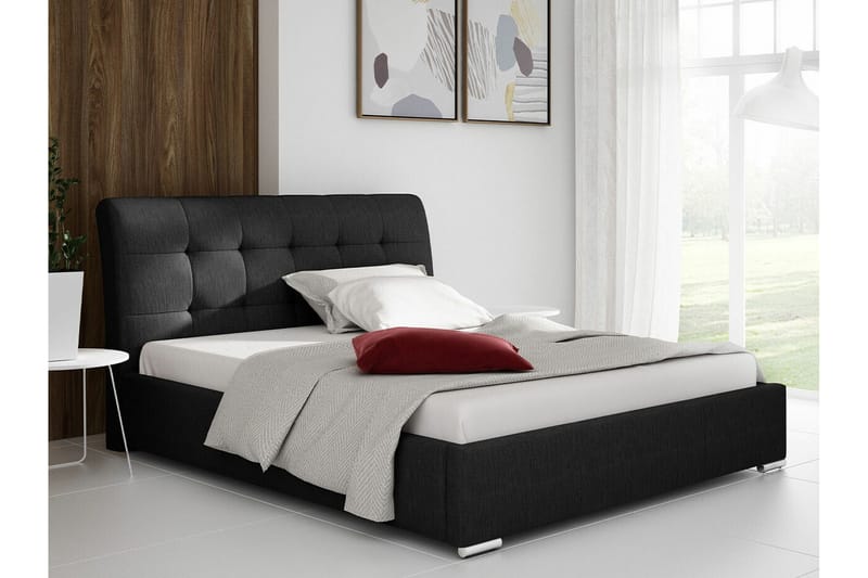 Boisdale Sengeramme 180x200 cm - Sort - Møbler - Senge - Sengeramme & sengestel