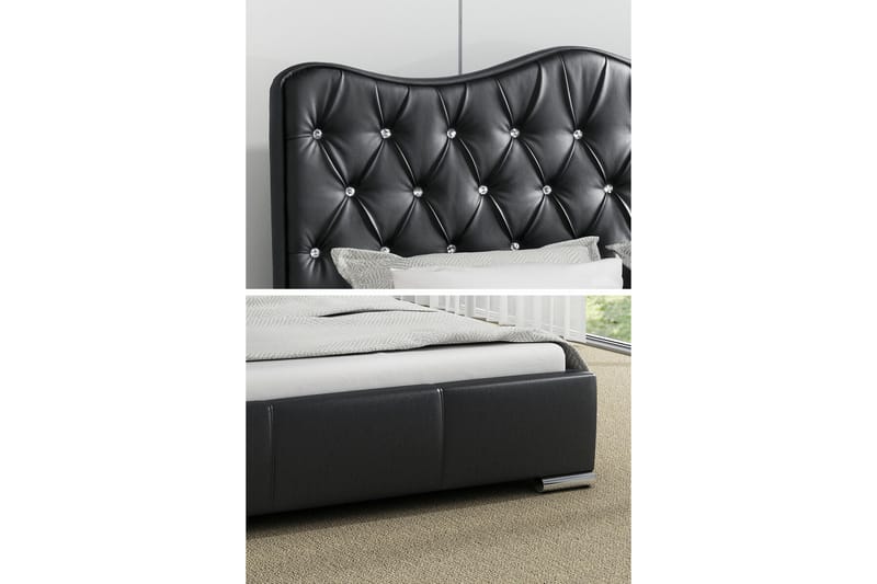 Boisdale Sengeramme 180x200 cm - Sort - Sengeramme & sengestel