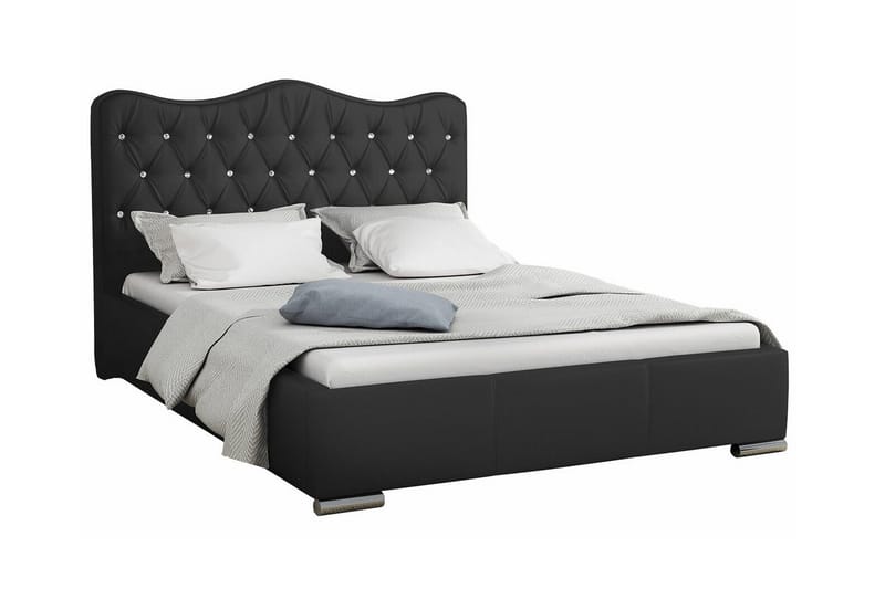 Boisdale Sengeramme 180x200 cm - Sort - Møbler - Senge - Sengeramme & sengestel