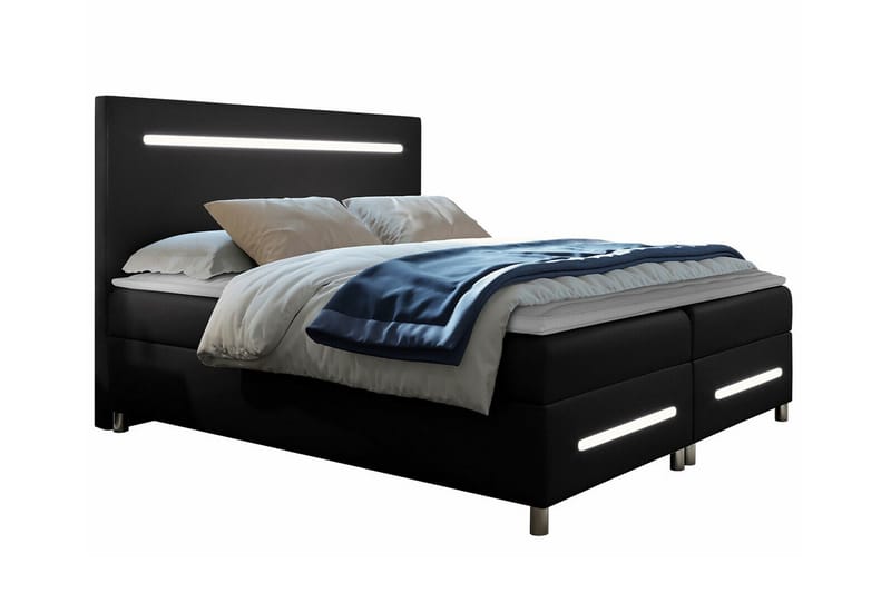 Boisdale Sengeramme 180x200 cm - Sort - Møbler - Senge - Sengeramme & sengestel