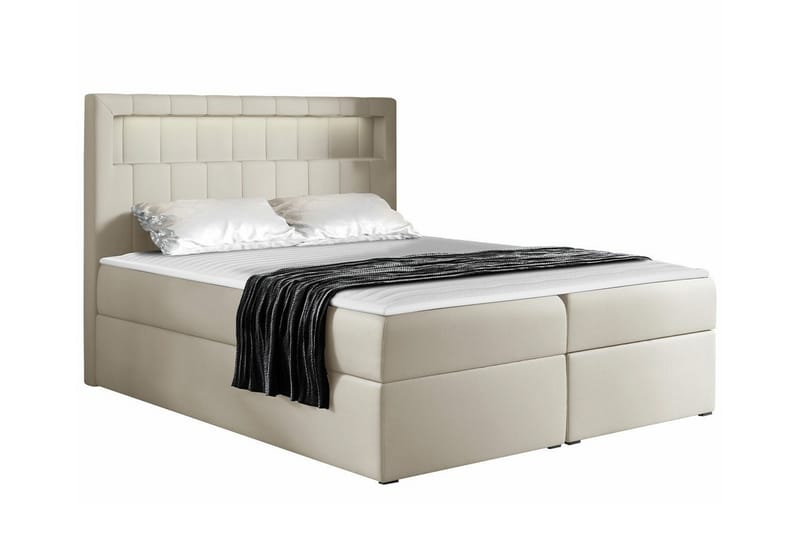 Boisdale Sengeramme 200x200 cm - Beige - Møbler - Senge - Sengeramme & sengestel