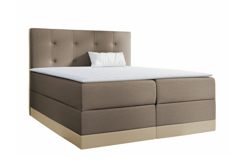 Boisdale Sengeramme 200x200 cm - Brun/Beige/Træ - Møbler - Senge - Sengeramme & sengestel