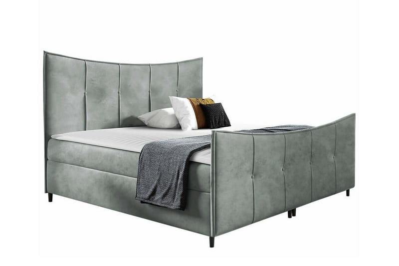 Boisdale Sengeramme 200x200 cm - Lysegrå - Møbler - Senge - Sengeramme & sengestel