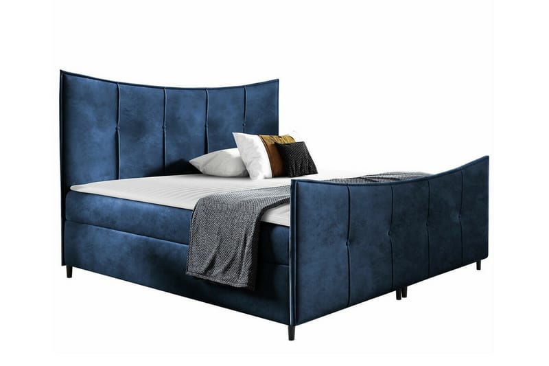 Boisdale Sengeramme 200x200 cm - Mørkeblå - Møbler - Senge - Sengeramme & sengestel