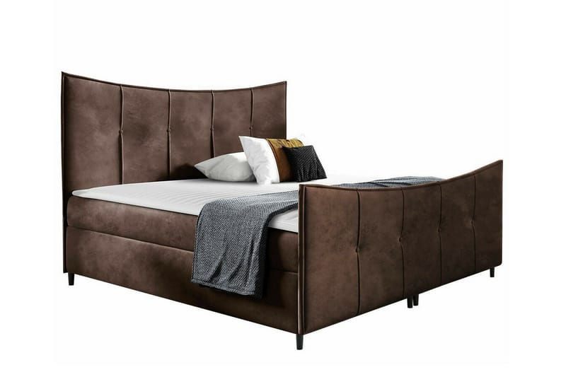 Boisdale Sengeramme 200x200 cm - Mørkebrun - Møbler - Senge - Sengeramme & sengestel