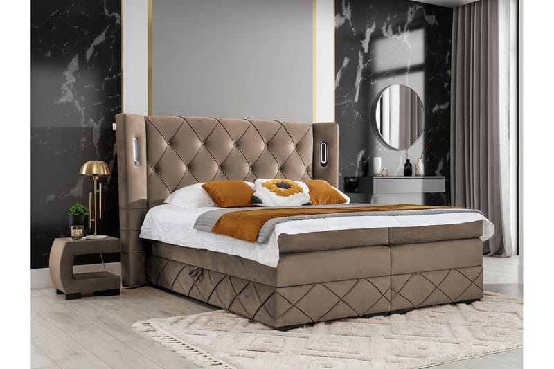 Boisdale Sengeramme 200x200 cm - Møbler - Senge - Sengeramme & sengestel