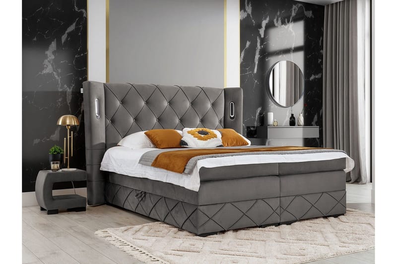 Boisdale Sengeramme 200x200 cm - Møbler - Senge - Sengeramme & sengestel