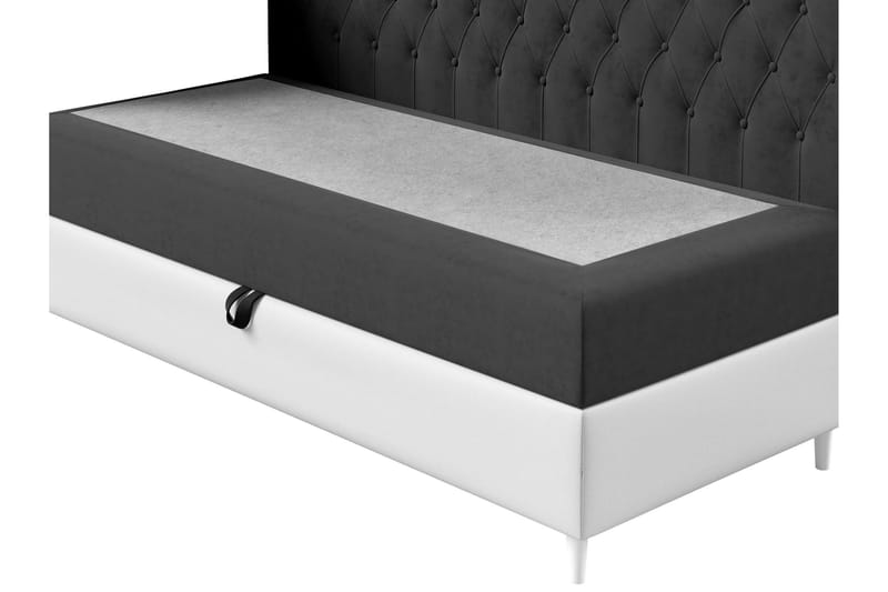 Boisdale Sengeramme 80x200 cm - Gul/Vit - Møbler - Senge - Sengeramme & sengestel